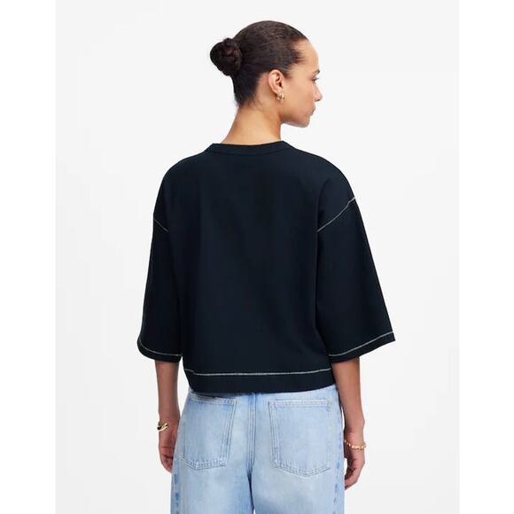 NWT Madewell Wide Sleeve Boxy Tee Size XS - Picture 4 of 8